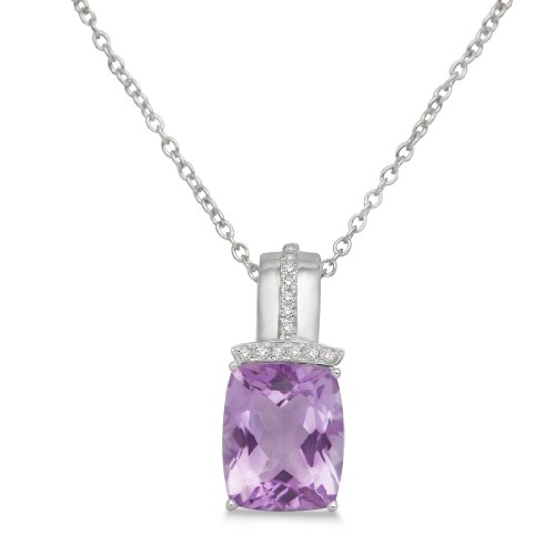 Miore Damen-Halskette 925 Sterling Silber mit Amethyst Anh&auml;nger und Zirkonia MHS006N Preisvergleich