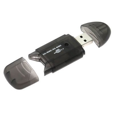 4 in 1 Mini USB 2.0 Memory Card Reader Writer SD MINISD MMC MOBILE RSMMC - Compatible with Sony - SanDisk - Toshiba - Lexar