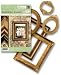 K&Company Ancestry Adhesive Die-Cut Embossed Frames, 44/Package