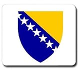 Bosnia Bosnian Coat of Arms Flag Mousepad Mouse Pad Mat