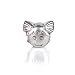 Buy Charms - Bling Jewelry .925 Sterling Silver Girl Face Charm Bead Compatible with Pandora Bead Bracelet