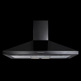 CDA ECH101 100CM MATT BLACK KITCHEN COOKER HOOD EXTRACTOR