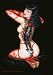 Bettie Page Cat & Mouse Fabric Poster