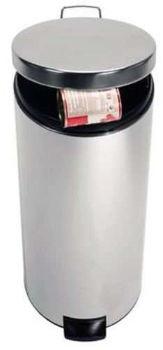 BRABANTIA 287664 Treteimer 30 L brilliant steel