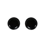 Black Illusion Tunnel Plug Men Unisex Magnetic Steel Earrings 6mm No Piercing