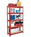Red 3-in-1 Boltless Shelving Units - 150kg Per Shelf