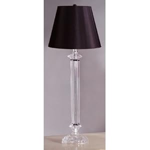 Battersby Buffet Lamp with Charlotte Shade in Satin Nickel