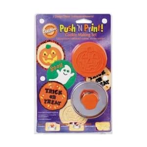 Wilton Push 'n Print Cookie Making Kit-Halloween W4002, 3 Item(s) Order by Wilton
