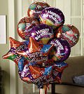 Same Day Flower Delivery One Dozen Birthday Balloons
