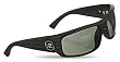 Von Zipper Kickstand Men's Sunglasses - Black Satin Stripes Frame - Grey Lens