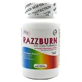 RazzBurn Energy Infused Raspberry Ketones 250mg, Weightloss Energy Formula with Raspberry Ketones, Caffeine and Green Tea 120 Capsules