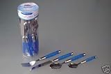 Blue Spiral Handle - 16 Piece Cutlery Set