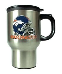 Denver Broncos Stainless Steel Thermal Mug W/ Pewter Emblem - NFL