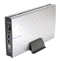 3.5" Aluminum External Enclosure w/ Unique Design, SATA to USB 2.0+eSATA