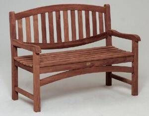 Siena Garden 840725 Bank Bonita, 2-sitzig, Teakholz L 50 x B 120 x H 95 cm