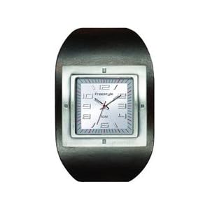 CLOSE OUT SPECIAL!!! Freestyle Riding the Line Stylish Hip Watch Black Brown Leather Luminescent...
