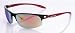 X-Loop Semi Rimless Comfort Fit Metal and Acrylic Wrap Sunglasses with Color Arms ( Choose from 6 Colours )