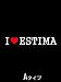 車　ステッカー　カッティングシート使用【I LOVE ESTIMA】エスティマ横14cm×縦約2cm（白）