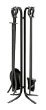 Uniflame F-11140 5-Piece Black Wrought Iron Toolset