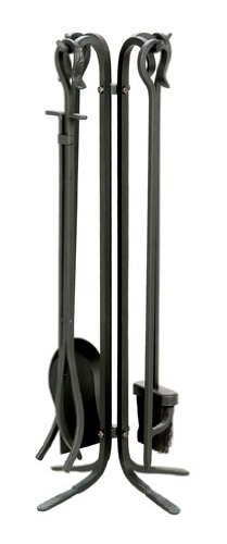 Uniflame F-11140 5-Piece Black Wrought Iron Toolset