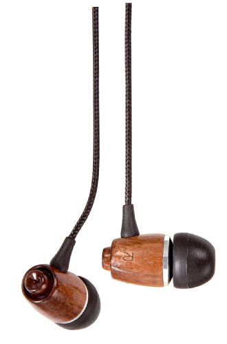 Aircoustic Wood Wal Stereo In-Ear-Ohrhörer aus Holz, walnuss Aircoustic Wood Wal Stereo In-Ear-Ohrhörer aus Holz, walnuss