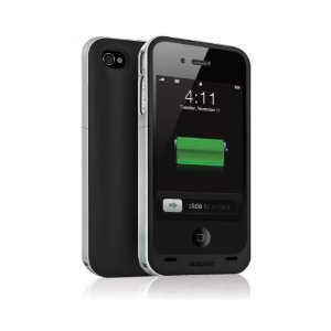 Mophie Juice Pack Air Case and Rechargeable Battery (Black, Verizon and AT&T iPhone 4)