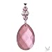 Dress My Cupcake 3.5 Pink Faceted Classic Magnetic Hanging Crystals, Set of 3 - Wedding, Party and Event Supplies, Centerpiece Accessories