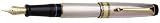 Aurora Optima - Silver Solid Medium Point Fountain Pen - AU-986-M