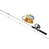 Zebco Ready Tackle Spincast Fishing Rod and Reel Combo with Expanded Tackle Wallet Kit
