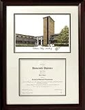 Scholar Bellarmine Knights NCAA 18 &acute; x 24 &acute; Framed Limited Edition Lithograph with Diploma Opening - B0001LSTM4