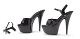 Ellie Shoes Women's 609-GILLIAN 6 Pointed Stiletto Heel Sandal w/Removable Ankle Strap