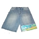 Men's Phat Farm Shorts Blue Denim Size 40