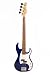 J. Reynolds JR7TBL Electric Bass Guitar - Transparent Blue