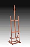 Deluxe Studio Easel, Professional Floor Standing, Elm Finished