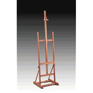 Deluxe-Studio-Easel-Professional-Floor-Standing-Elm-Finished