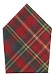 Durable Flat Weave 100% Cotton Red and Dark Green Plaid Napkins 22x22 Inches Set of Six