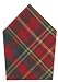 Durable Flat Weave 100% Cotton Red and Dark Green Plaid Napkins 22x22 Inches Set of Six