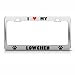 Lowchen Paw Love Heart Pet Dog Metal License Plate Frame Tag Holder