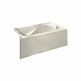 American Standard 2776.202.222 Cadet Bath Tub with Integral Apron and Left-Hand Outlet, Linen