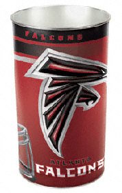 Atlanta Falcons 15in. Waste Basket