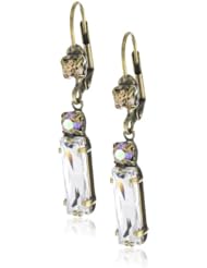 Sorrelli "Mirage" Modern Baguette Antique Gold-Tone Earrings