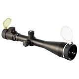Aim Sports 3-12X50 Dual Ill. 30-mm Scope/Rangefinder/Rings, Green Lens (Black, Medium)