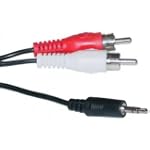 2 RCA Male / 3.5mm Stereo Male, 6 ft