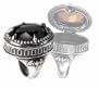 Black Hemlock Poison Ring - Alchemy Gothic Pewter Ring, size 11