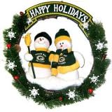 Green Bay Packers 20" Team Snowman Wreath