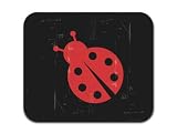 Lady Bug Distressed Mousepad Mouse Pad