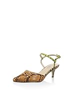 Paco Mena Zapatos de talón abierto (Naranja)