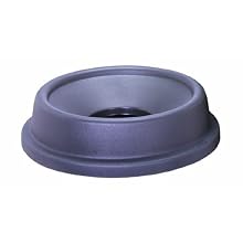 CMC 4457GY Grey Funnel Top Lid, 24" Diameter x 5-1/2" Height, For Huskee 44 gallon Recycle Trash Can (Case of 4)