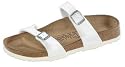 Birkis slipper ''Tahiti'' , Birko-Flor , white with a narrow insole