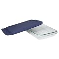Pyrex Grip Rite Oblong Dish with Lid - 3-qt.
